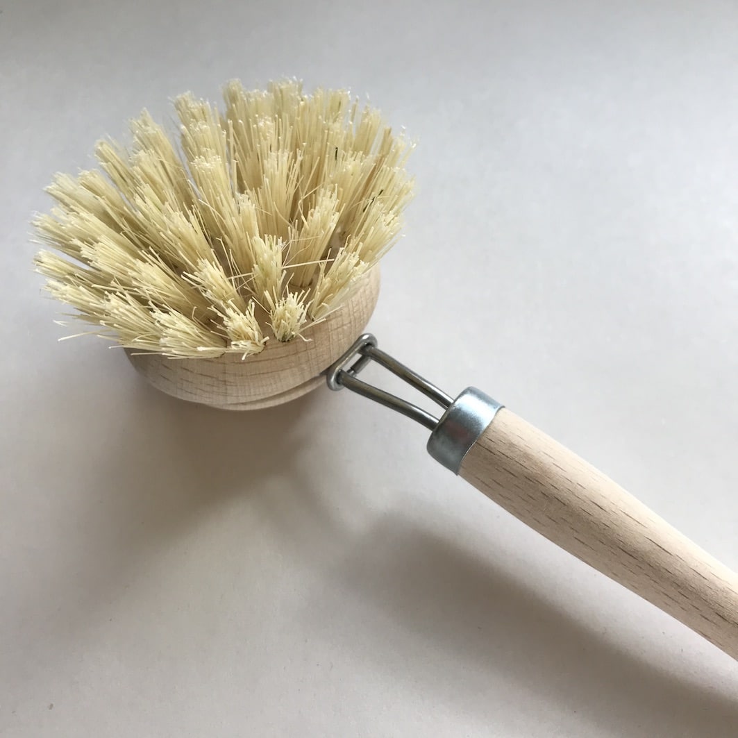 Natural fibre dish brush detail