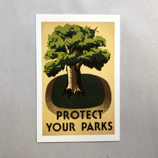 Postcard protect your parks