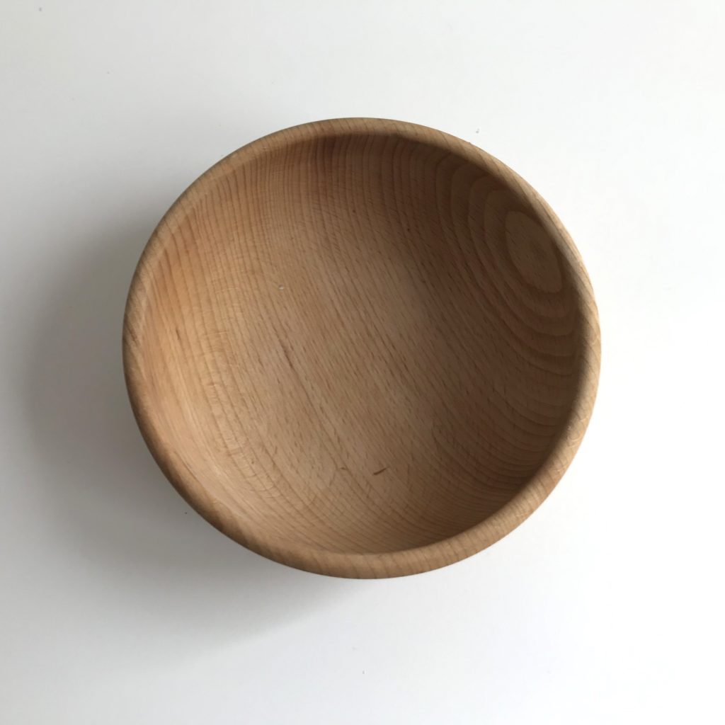 Redecker wooden bowl above