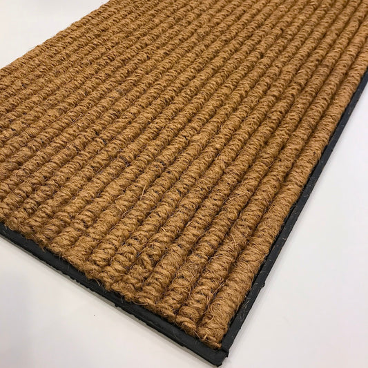 Ribbed coir door mat