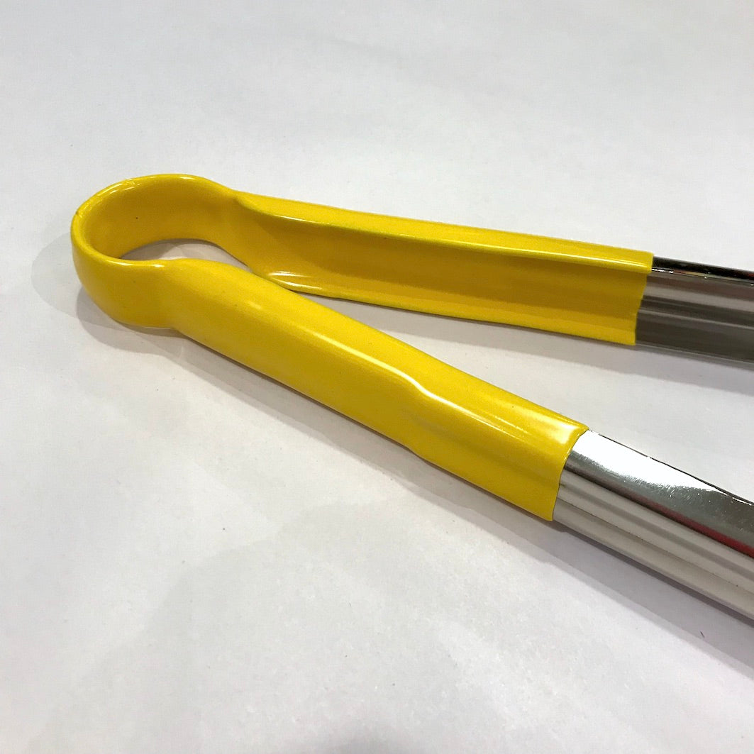 Tongs with yellow handles