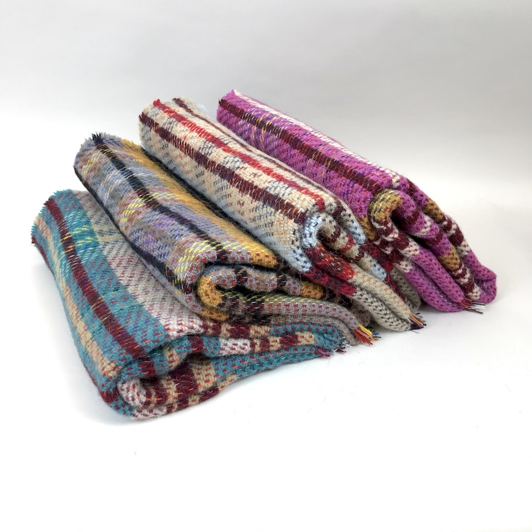 Tweedmill recycled blanket stack folded