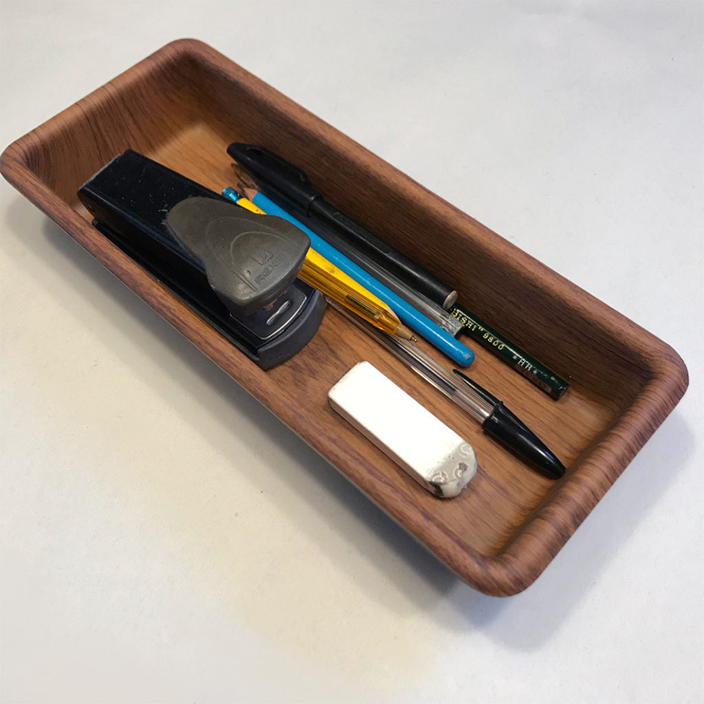 Wood effect Rockford single cutlery tray with pens