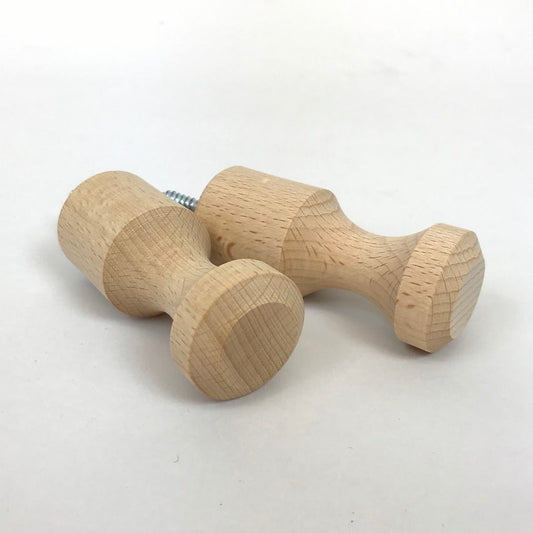 Wooden screw in pegs pair aka hang it pegs